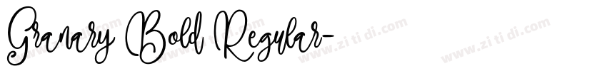Granary Bold Regular字体转换 Granary Bold Regular字体转换